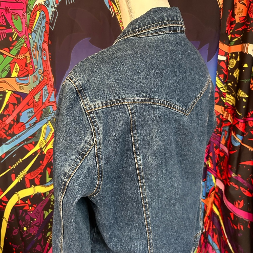 Vintage Bill Blass Denim Jacket Size XL Petite - Picture 6 of 9